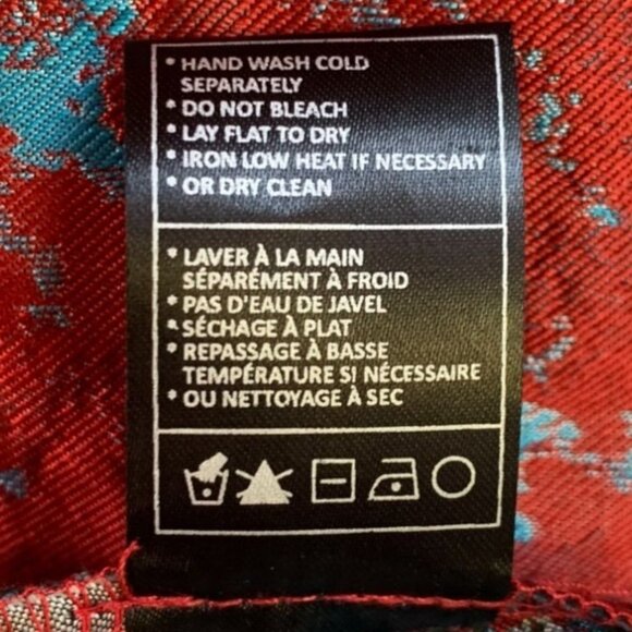 BB Dakota Cocktail Dress Box Pleated Red Brocade Abstract Fit+Flare Size 2 - Picture 10 of 14